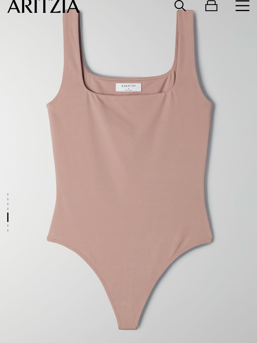Babaton Dusty Rose Square-Neck Bodysuit
